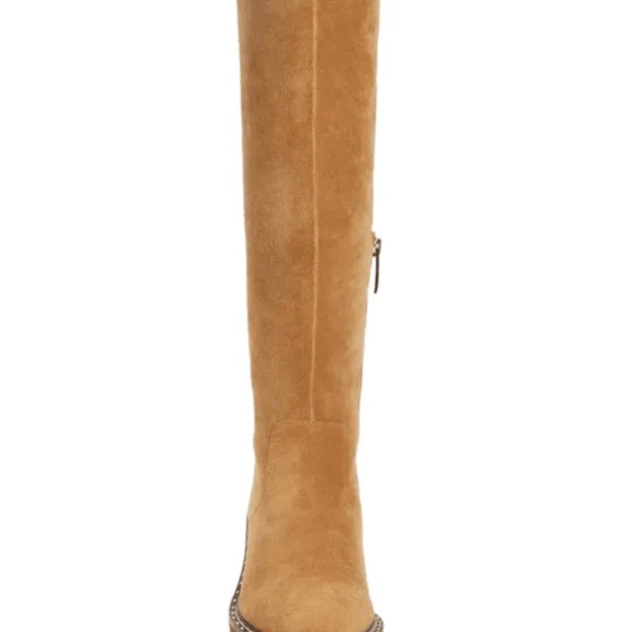 Cecelia stretch suede wedge boots new 7.5 265 - Picture 2 of 7